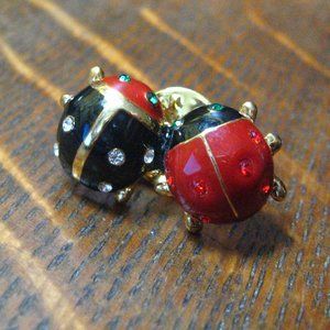 🐞 Lady Bugs Vintage Mid Century Lapel Pin